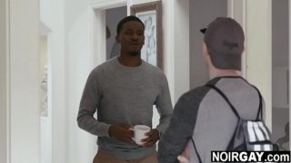 Straight white boy sucking a big black cock for 300$ – interracial gay sex