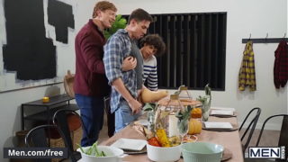 Friendsgiving Meeting With Nate Grimes And His Friends Ends Up In A Wild Raw Fucking Gay Party – Men